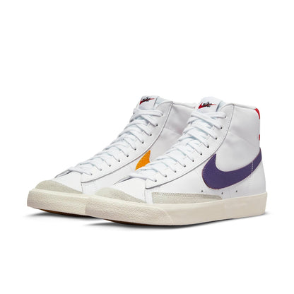 NikeBlazer Mid '77 Vintage 'Mismatched Basketball Leather Swooshes White'
