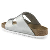 BirkenstockArizona Soft Footbed Narrow Fit Sandals 'Metallic Silver'