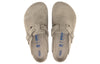 BirkenstockBoston Soft Footbed Narrow 'Suede Faded Khaki'