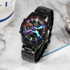CASIOMen's  Edifice Gradient Series Fashion Business Stylish Solar Powered Metallic Strap Watch Mens Analog