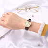 CASIOVintage Waterproof Leather Band Gold/ Brown Analog