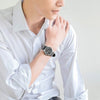 CASIOLeather Band Waterproof Men Mens Black Analog
