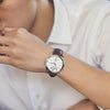 CASIOENTICER Simplistic Leatherband Quartz Men's Mens Brown Analog