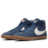 NikeBlazer Mid Mid Tops Retro Skateboarding Shoes Navy Blue