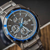CASIOQuartz Waterproof EDIFICE Mens BlueBlack Analog