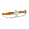 CASIOSportses Business es Creamy/Brown Quartz Waterproof Unisex Mens Gold Analog