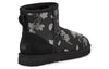 UGG(WMNS)  Classic Mini Floral Foil Fleece Lined Black