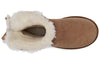 UGG(WMNS)  Classic Short Cuffed Bow Fleece Lined Brown