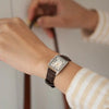 CASIOVINTAGE Series Gold Strap Small Casual Retro Literature and Art Small TANK quartz Brown Analog