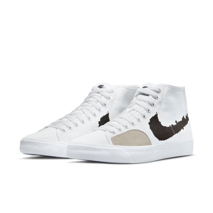 NikeBlazer Court Mid Premium SB 'White Black'
