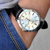 CASIODRESS Men's Standard Stainless Steel Date Silver Dial Black/White Quartz Waterproof Mens SilverBlack Analog