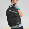 SkechersZipper Closure Large Capacity Fabric Backpack 'Black White'