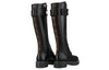 (WMNS) LOUIS VUITTON Territory Flat High Ranger Boots 'Black' 1A9H1K