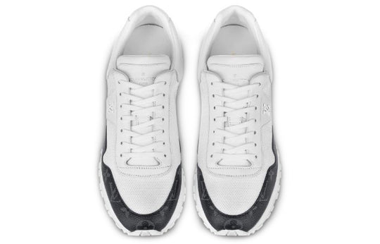 LOUIS VUITTON Run Away Sneakers 'White with Black Monogram' 1A7UMS