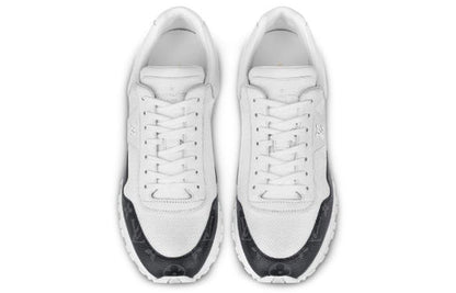 LOUIS VUITTON Run Away Sneakers 'White with Black Monogram' 1A7UMS