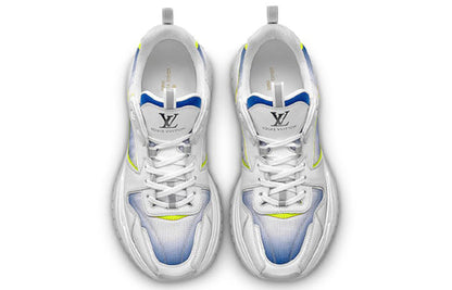 LOUIS VUITTON Run Away Pulse Sneakers 'White Blue Neon Yellow' 1A5YL6