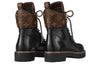 (WMNS) LOUIS VUITTON Territory Flat Ranger Boots 'Black with Monogram Collar' 1A958P