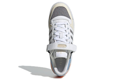 (WMNS) adidas originals Forum Low Wear-resistant Non-Slip Casual Skateboarding Shoes White Blue Gray GZ4405