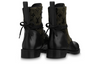 (WMNS) LOUIS VUITTON LV Flat Ranger Boots 'Black with Olive Green Monogram' 1AADKK
