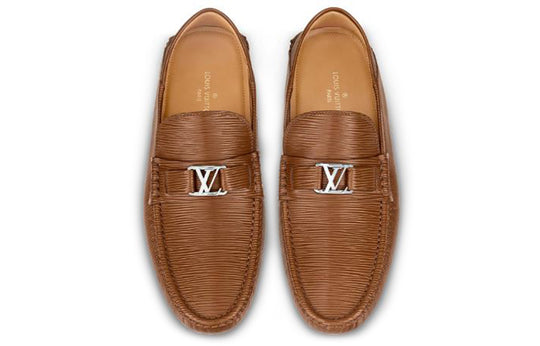 LOUIS VUITTON Hockenheim Moccasin Shoes 'Brown' 1A4TV8
