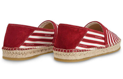 LOUIS VUITTON LV Bidart espadrille Shoes 'Red White Beige' 1A5ZOA