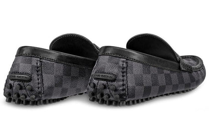 LOUIS VUITTON Hockenheim Moccasin Shoes 'Grey' 1A4OIF