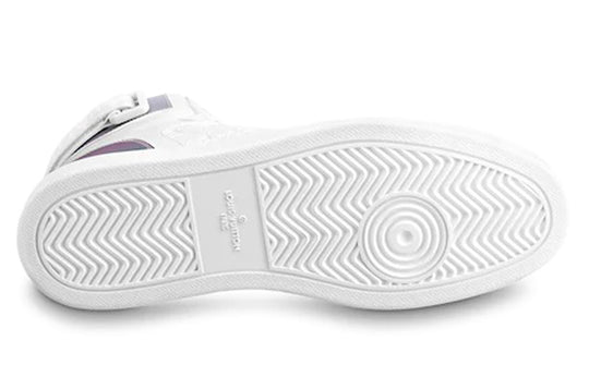 LOUIS VUITTON Rivoli Ankle Sneakers 'White with Iridescent Back' 1A7S6