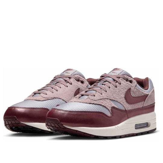 Nike Air Max 1 Essential Premium 'Cement Grey Burgundy Crush' FQ7327-001