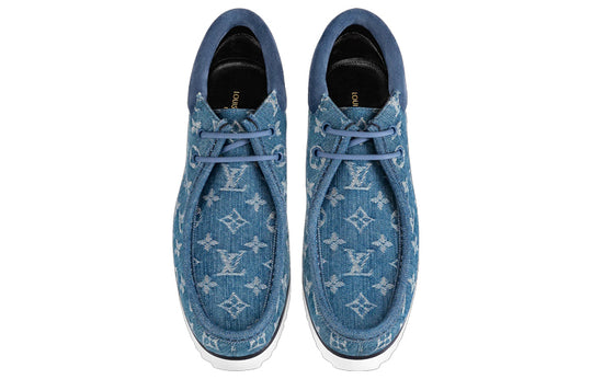 LOUIS VUITTON Mods Ankle Boots 'Denim Monogram' 1A8JTE