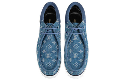 LOUIS VUITTON Mods Ankle Boots 'Denim Monogram' 1A8JTE