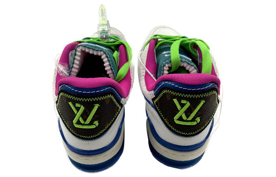 LOUIS VUITTON Trainer Upcycling Sneakers 'White Blue' 1A9D75