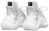 (WMNS) LOUIS VUITTON LV Archlight Sneakers 'White Mini Monogram Silver' 1ABVFL