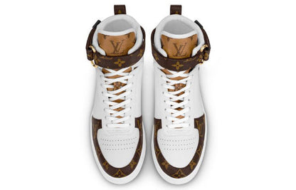 (WMNS) LOUIS VUITTON LV Boombox High-Top Sneakers White 1A87Q2