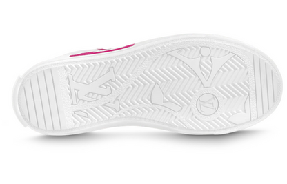 (WMNS) LOUIS VUITTON Charlie Sneakers 'White Fuchsia' 1AAVZM