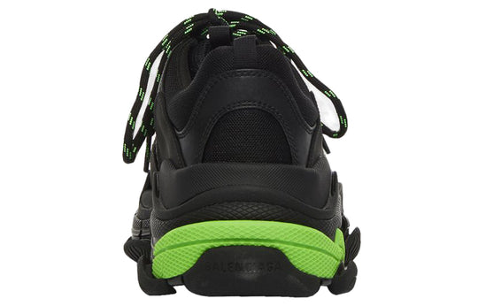 Balenciaga Triple S Sneaker 'Black Flou Green' 536737W3BK11035