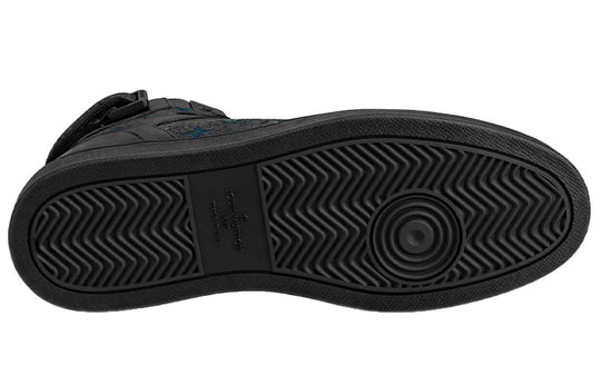LOUIS VUITTON Rivoli Ankle Sneakers 'Black with Multi-color Monogram' 1A7W8I