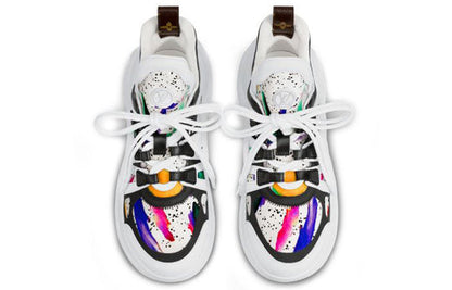 (WMNS) LOUIS VUITTON Archlight Calfskin Printing Sneakers White 1A58BA