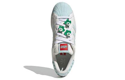 (WMNS) adidas LEGO x Superstar 'Clear White Ice Mint' GX7206