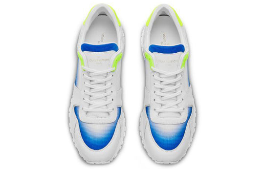 LOUIS VUITTON Run Away Sneakers 'White Blue Neon Yellow' 1A5ZX2