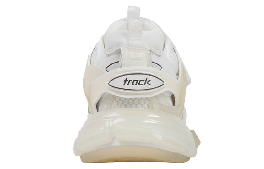 Balenciaga Track Clear Sole Low Mesh Nylon Sneakers White 647742W3BM19000