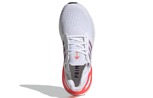 (WMNS) adidas UltraBoost 20 'White Shock Red' EG0726