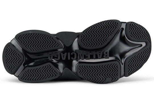 Balenciaga Triple S Sneaker 'Allover Logo - Black Fluo Yellow' 536737W2FA11070