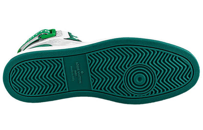 LOUIS VUITTON Rivoli Ankle Sneakers 'Silver Green' 1A9J6F