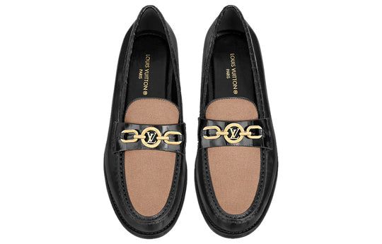 (WMNS) LOUIS VUITTON LV Chess Loafers 'Black Brown' 1A9CH4