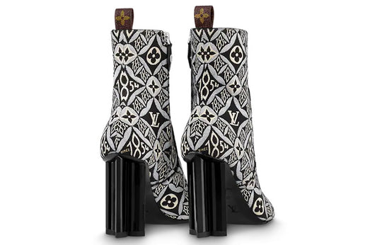 (WMNS) LOUIS VUITTON Silhouette Heelas 'Black Sophisticated Monogram' 1A8KN7