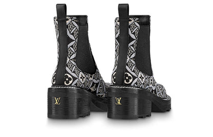 (WMNS) LOUIS VUITTON Beaubourg Ankle Chelsea Boots 'Black' 1A8UNL