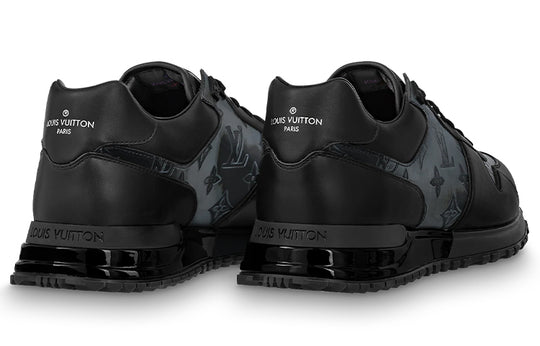 LOUIS VUITTON Run Away Sneakers 'Black with Grey Monogram' 1A8KJA