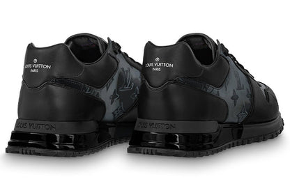 LOUIS VUITTON Run Away Sneakers 'Black with Grey Monogram' 1A8KJA