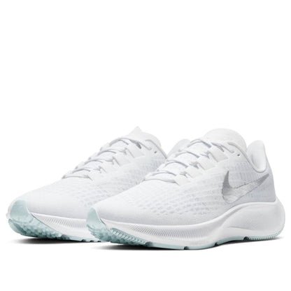 (WMNS) Nike Air Zoom Pegasus 37 'White Metallic Silver' BQ9647-101