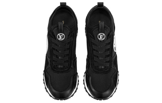 (WMNS) LOUIS VUITTON Run Away Sneakers 'Black with White Logo' 1A9ER3